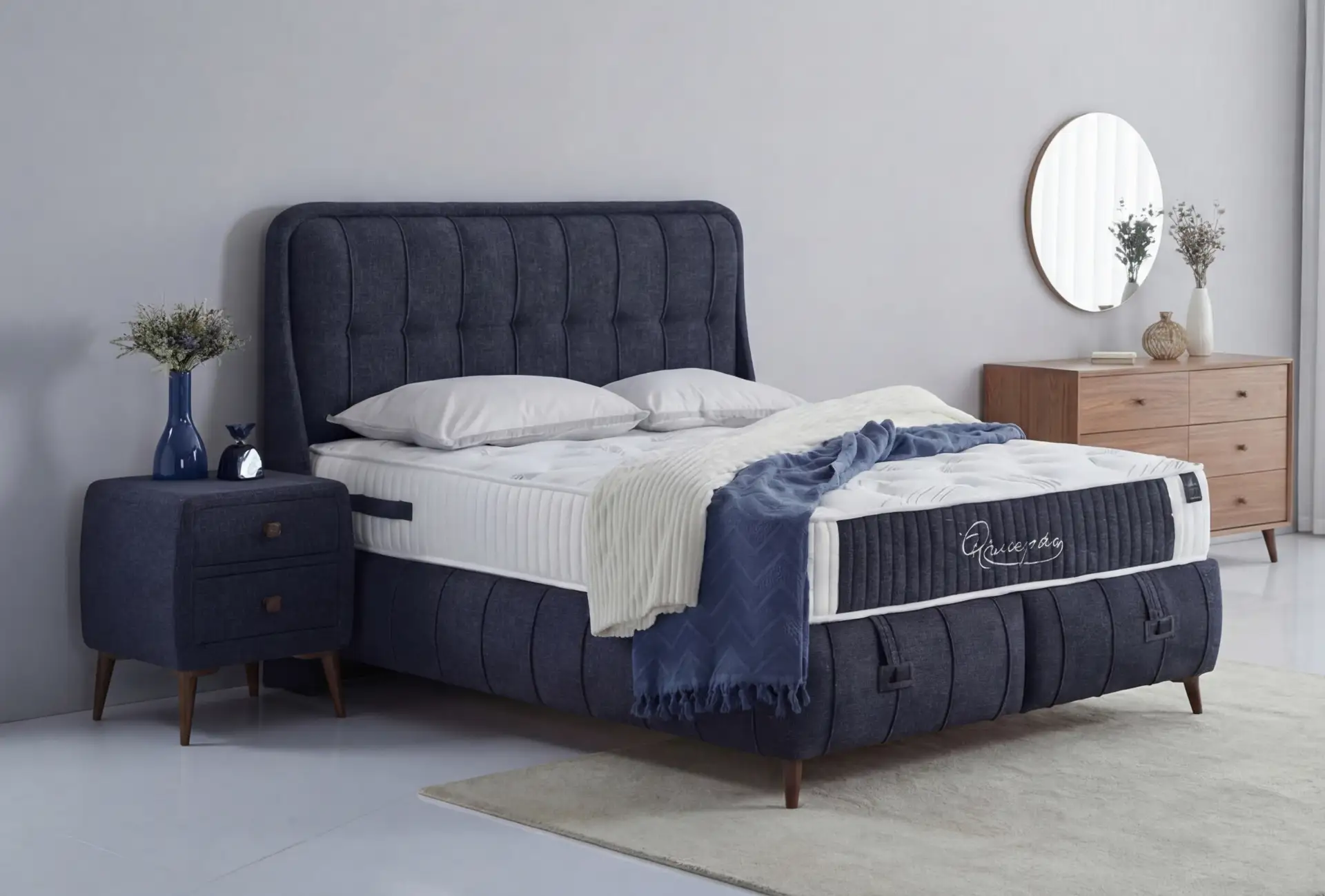 Empires Bed-Base-Headboard Sleeping Set