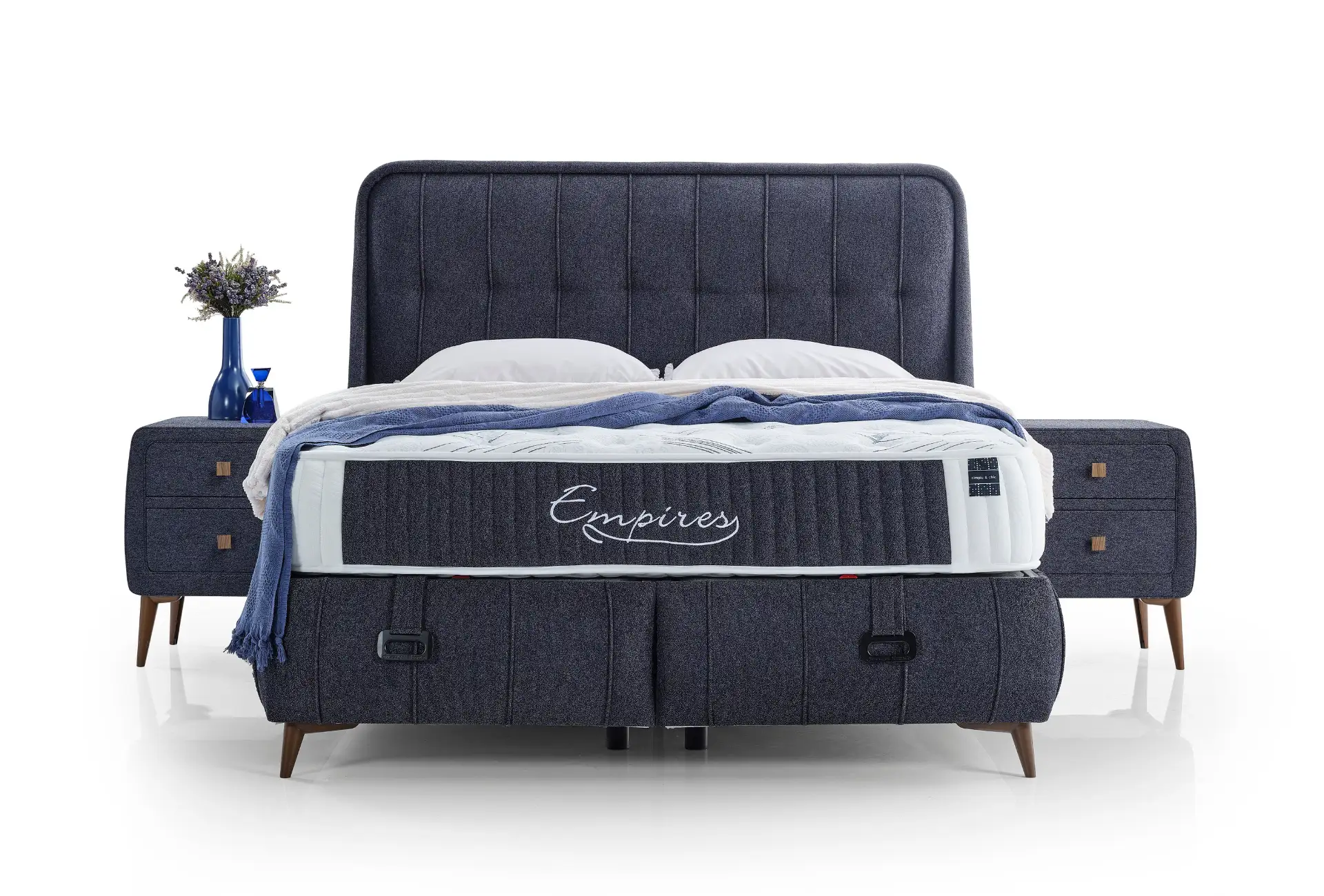Empires Bed-Base-Headboard Sleeping Set - Image 2