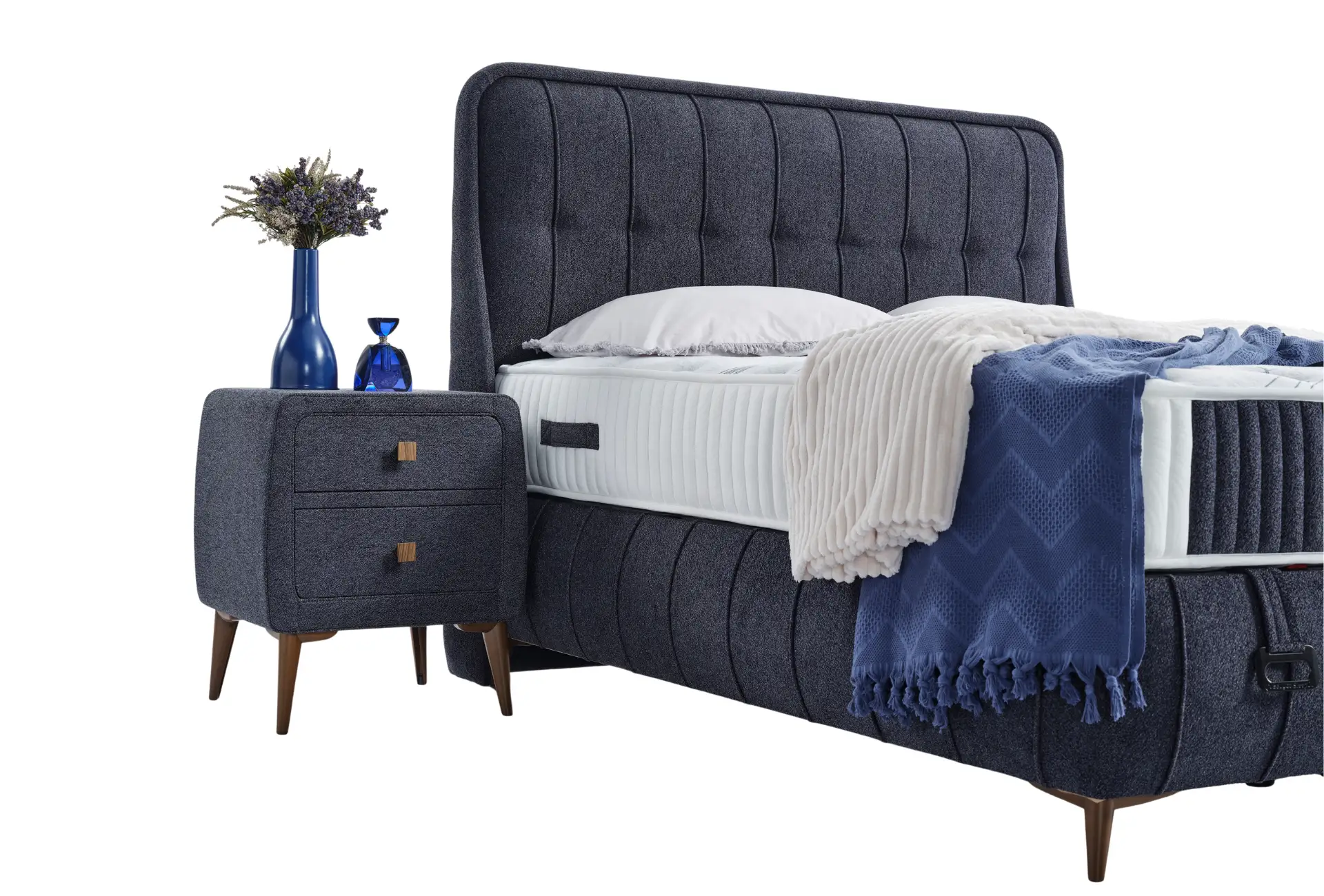 Empires Bed-Base-Headboard Sleeping Set - Image 6