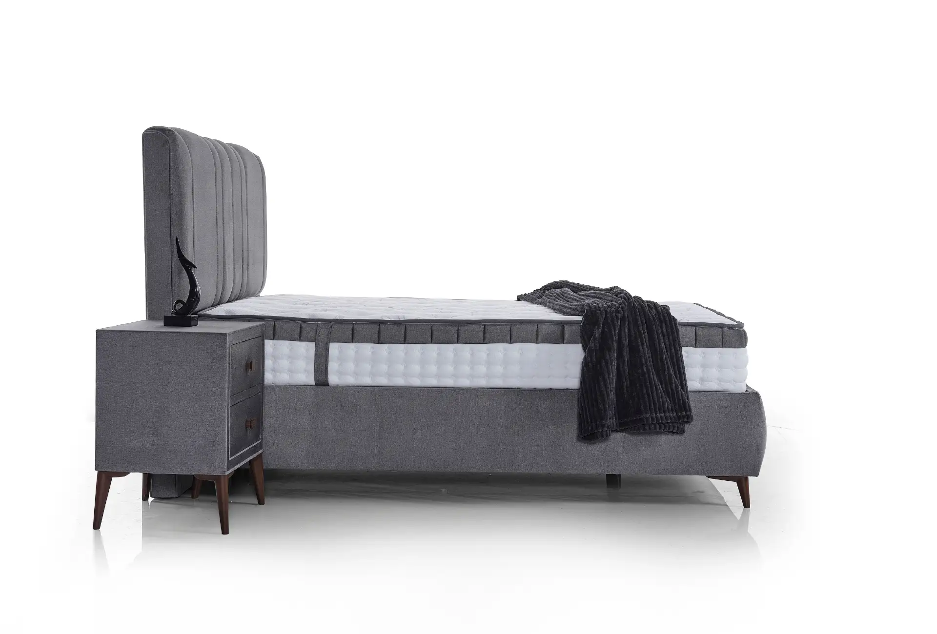 Retro Yatak-Baza-Başlık Uyku Seti - Görsel 4