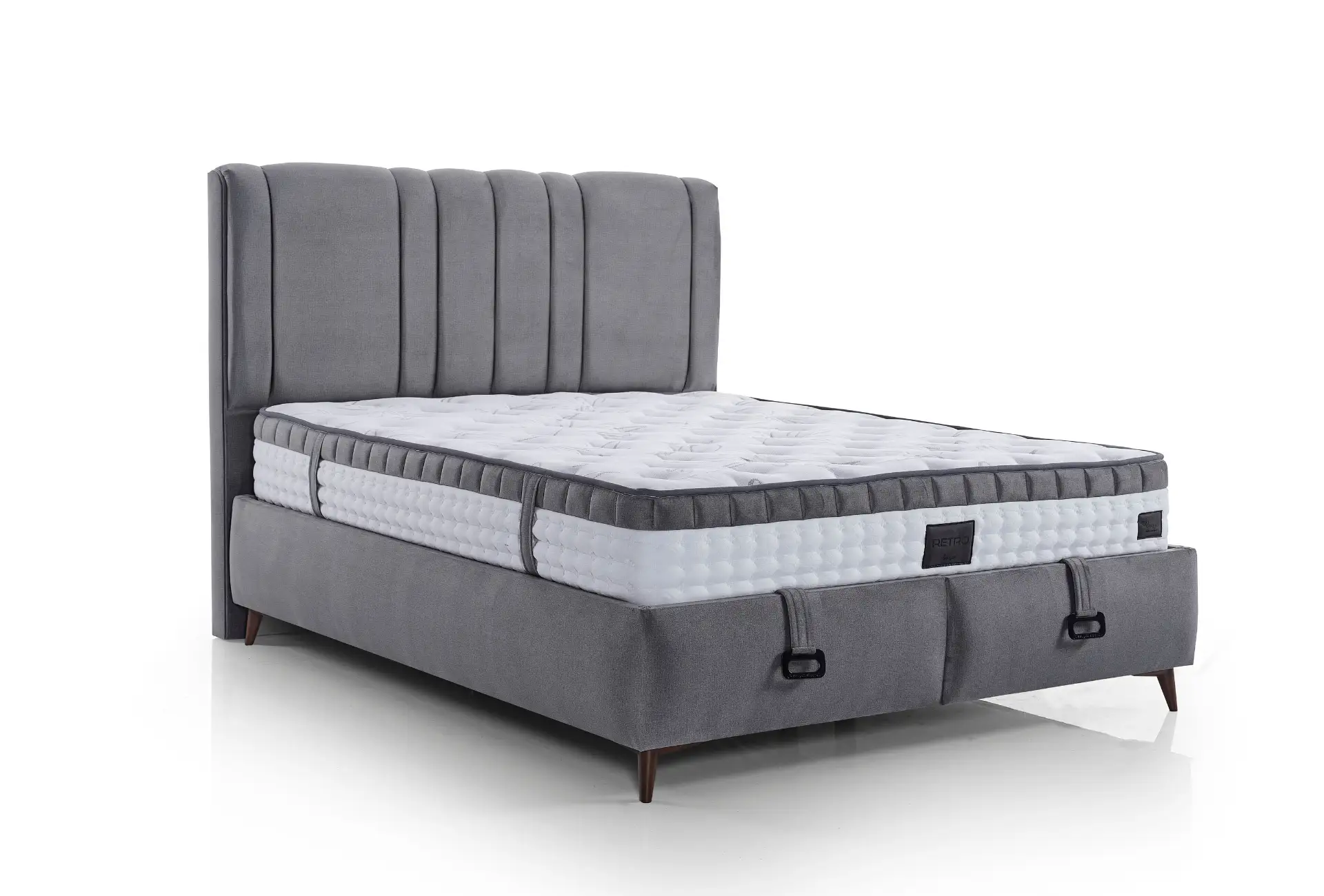 Retro Yatak-Baza-Başlık Uyku Seti - Görsel 8