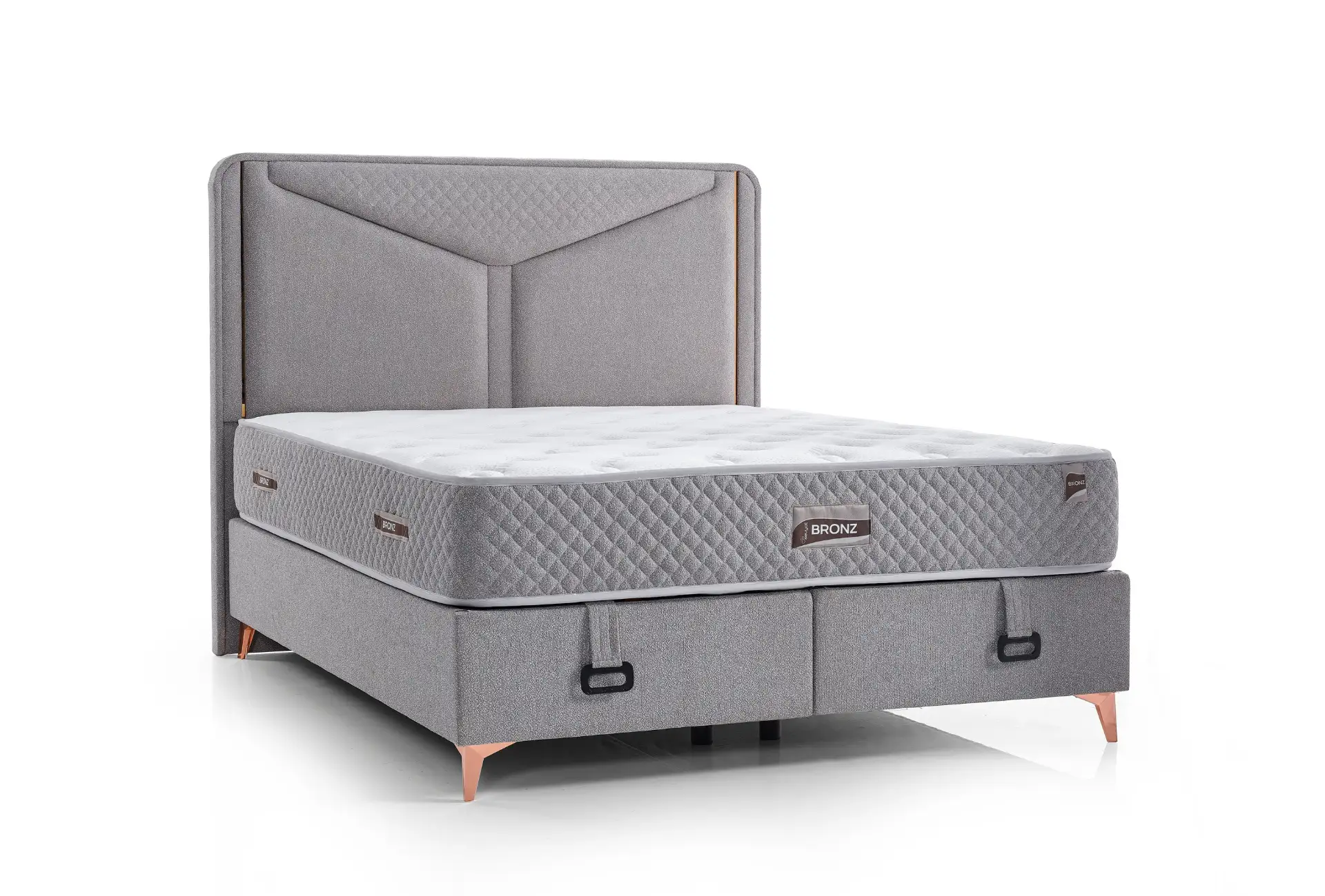 Bronze Bed-Base-Headboard Sleeping Set - Image 8