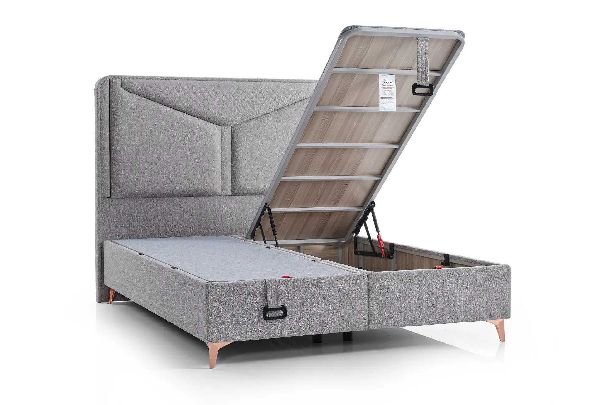 Bronze Bed-Base-Headboard Sleeping Set - Image 9