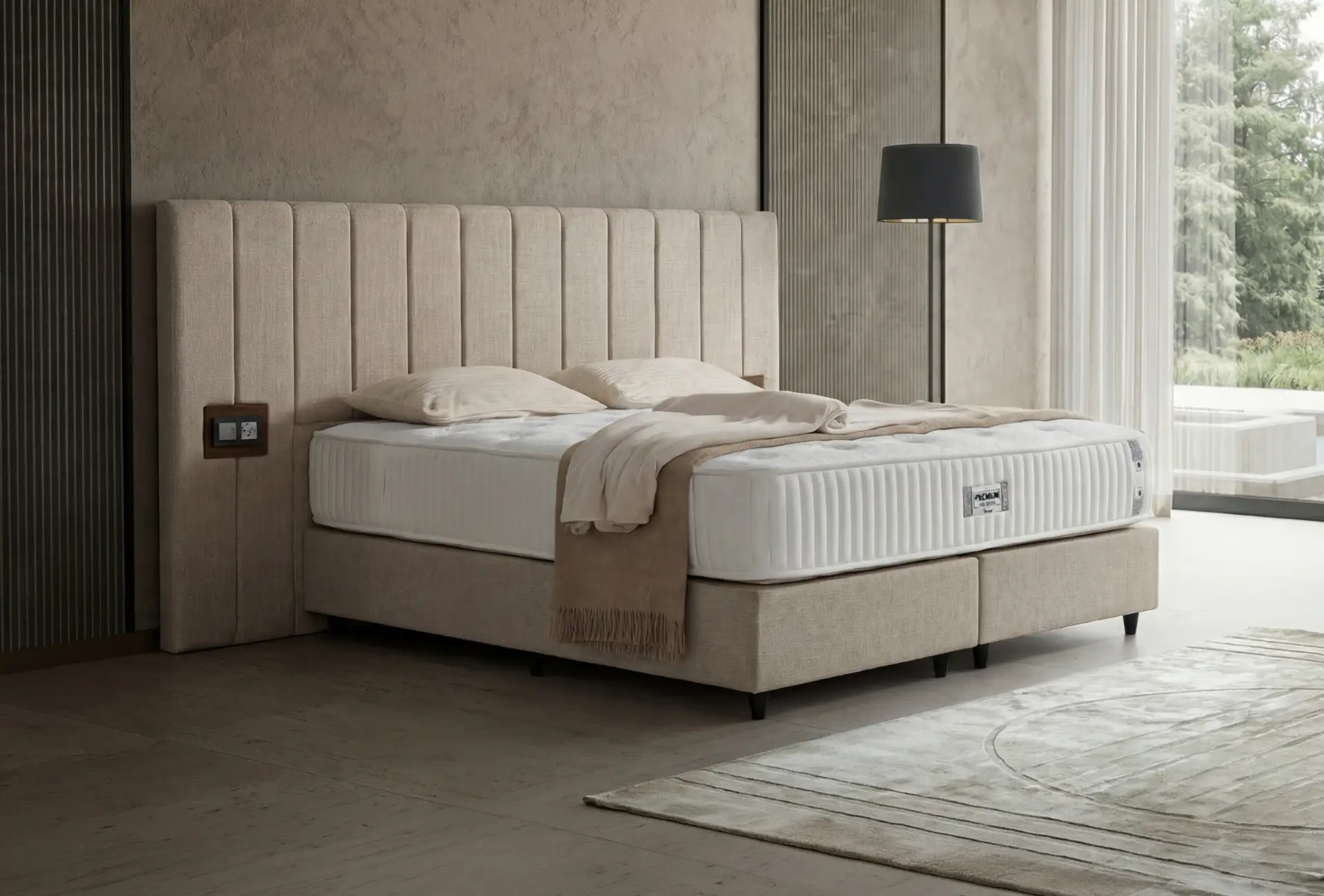 Premium Hotel Bed-Base-Headboard