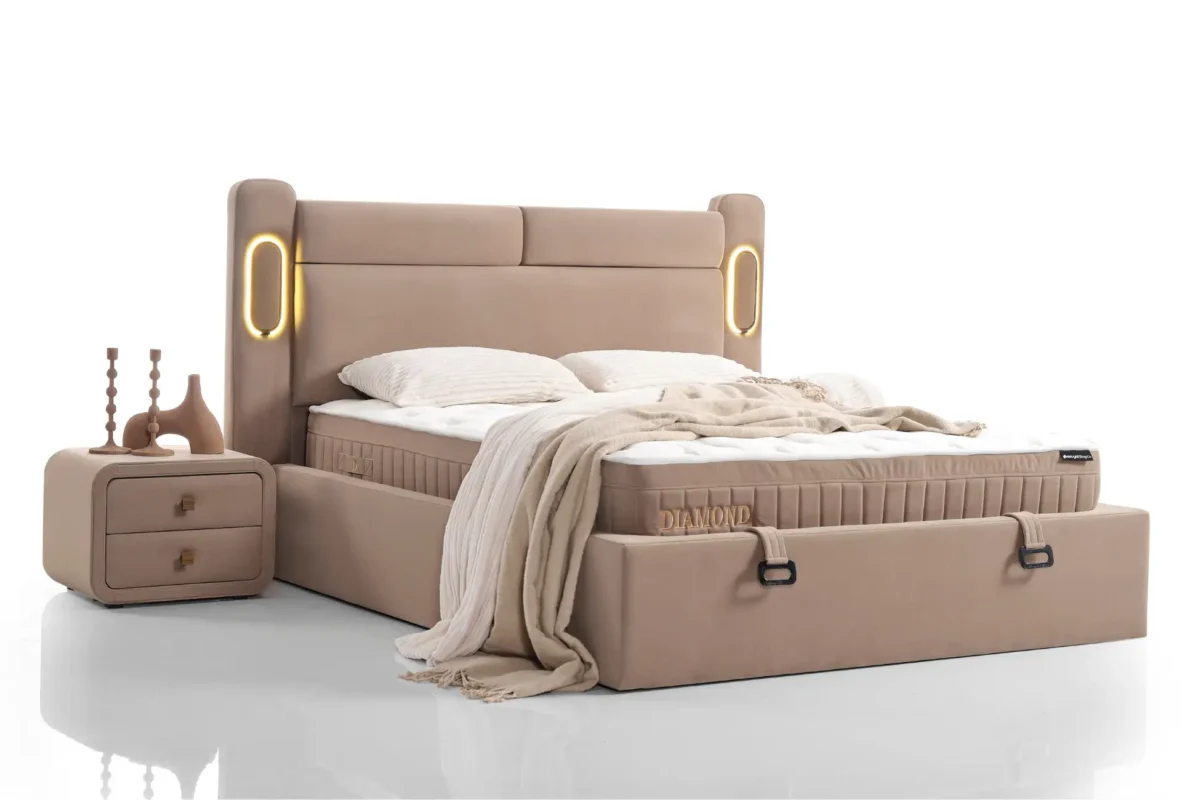 Diamond Schlafset (Matratze, Bettgestell & Kopfteil)