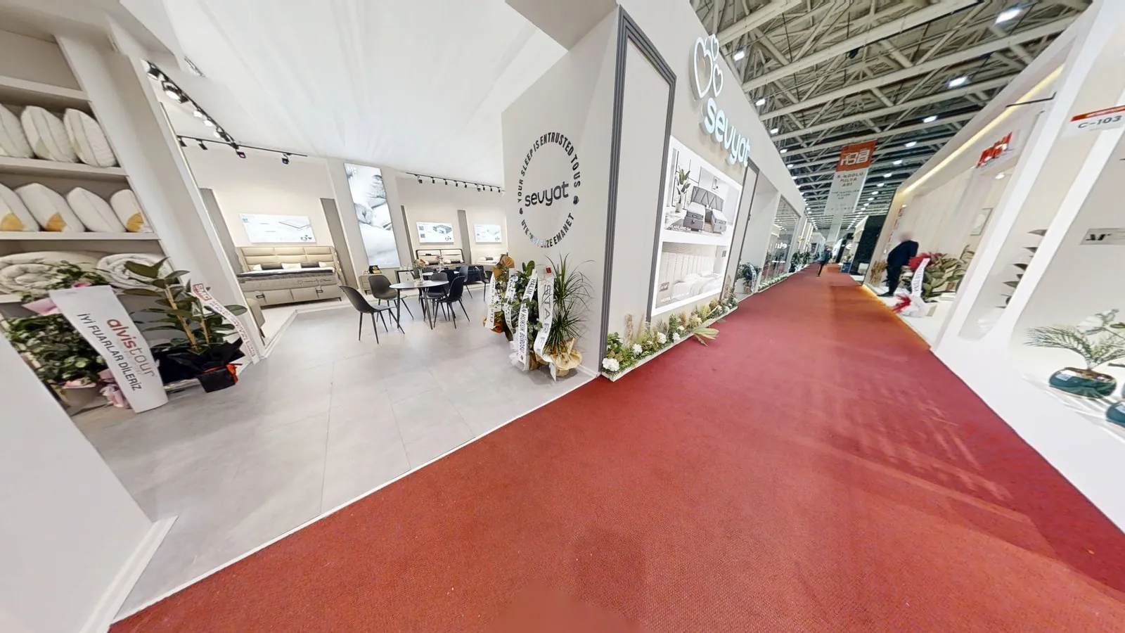 Sevyat ANAMOB 2026 fuar standı 360° sanal tur